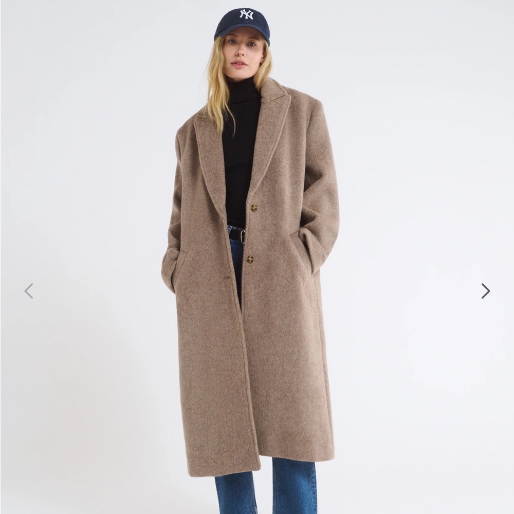 Rumored oatmeal heathered Tan Wool Sinatra Coat